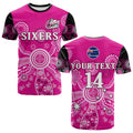 custom-text-and-number-sydney-sixers-t-shirt-cricket-indigenous-australian-art-ver01