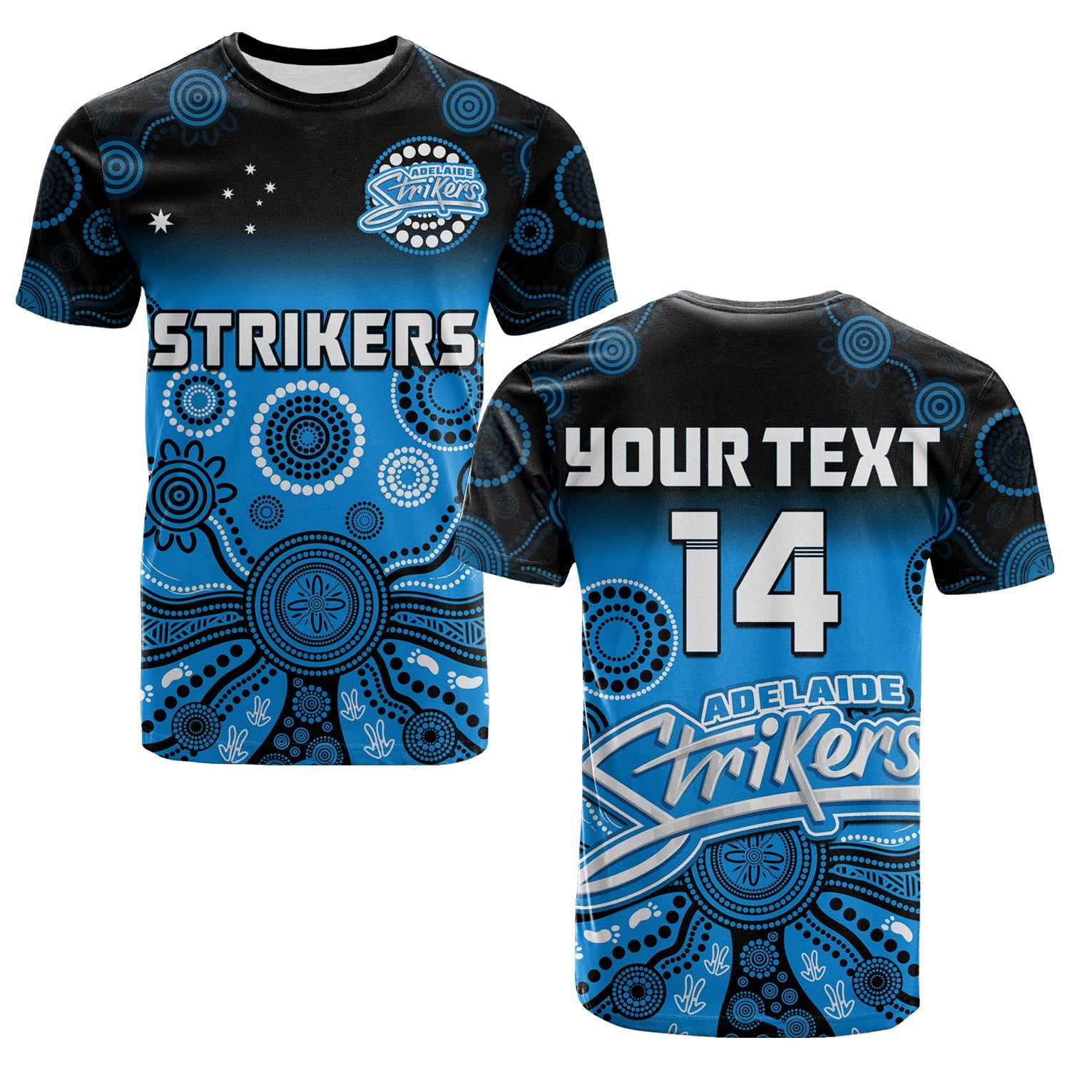 custom-text-and-number-adelaide-strikers-t-shirt-gradient-aboriginal-dot-painting