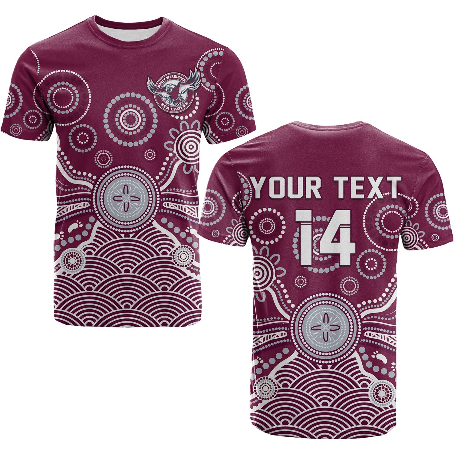 custom-text-and-number-sea-eagles-t-shirt-manly-warringah-1946-indigenous-painting
