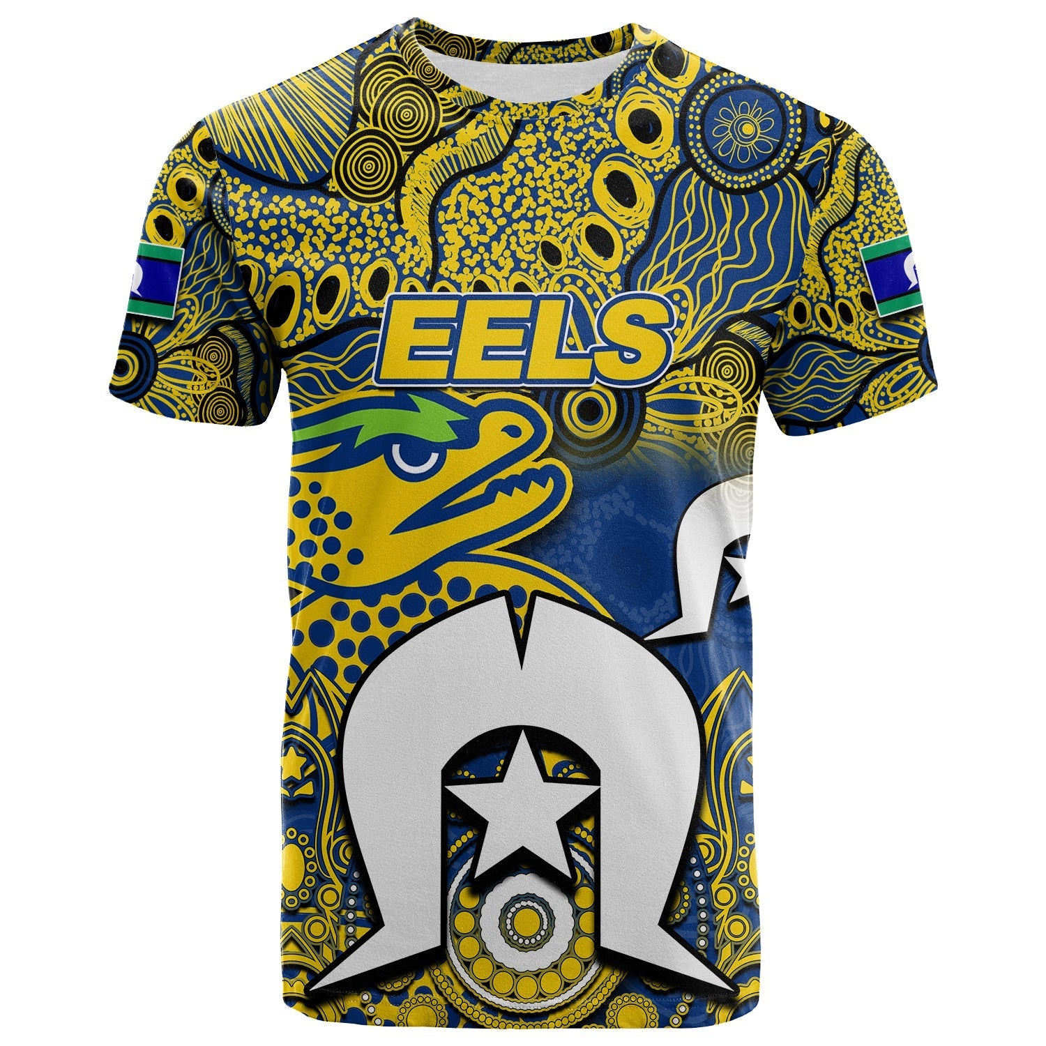 custom-personalisedeels-torres-strait-islanders-mix-aboriginal-t-shirt-no1
