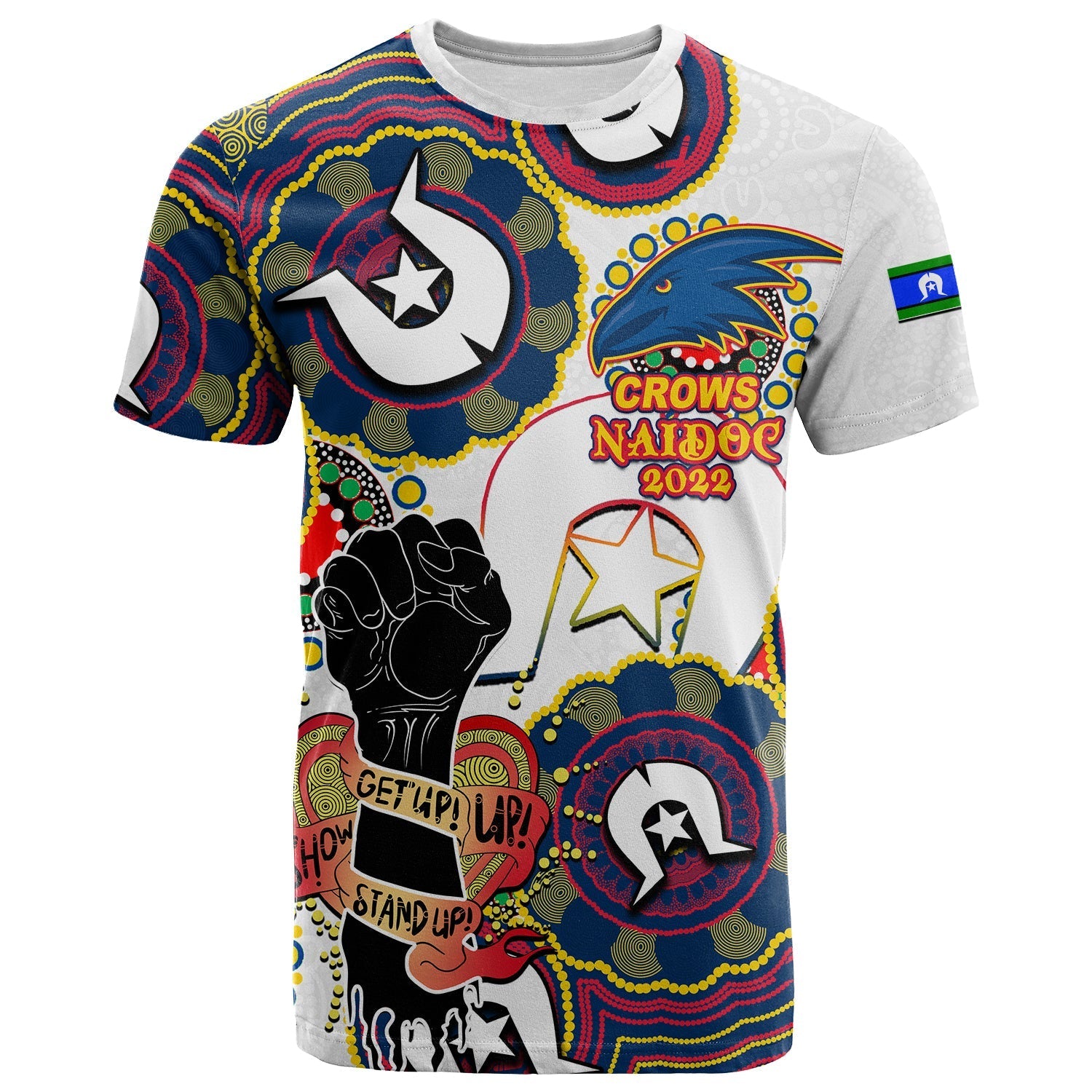 custom-personalised-crows-australian-football-t-shirt-naidoc-week-2022-lets-fight-together-no2
