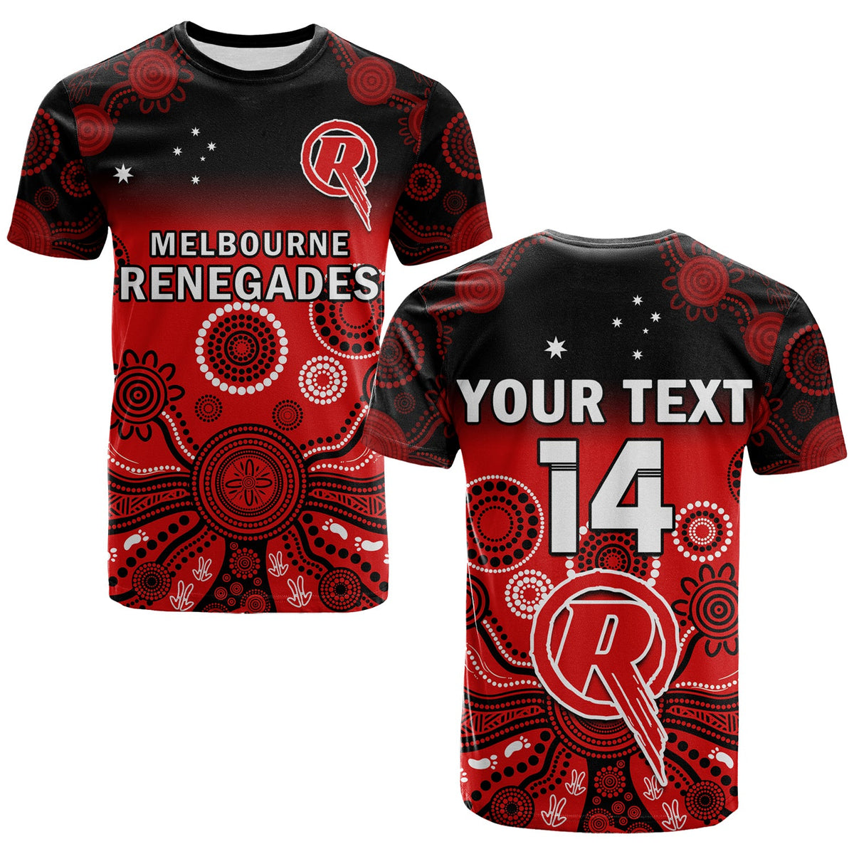 custom-text-and-number-renegades-cricket-t-shirt-melbourne-team-green-gradient-aboriginal-art