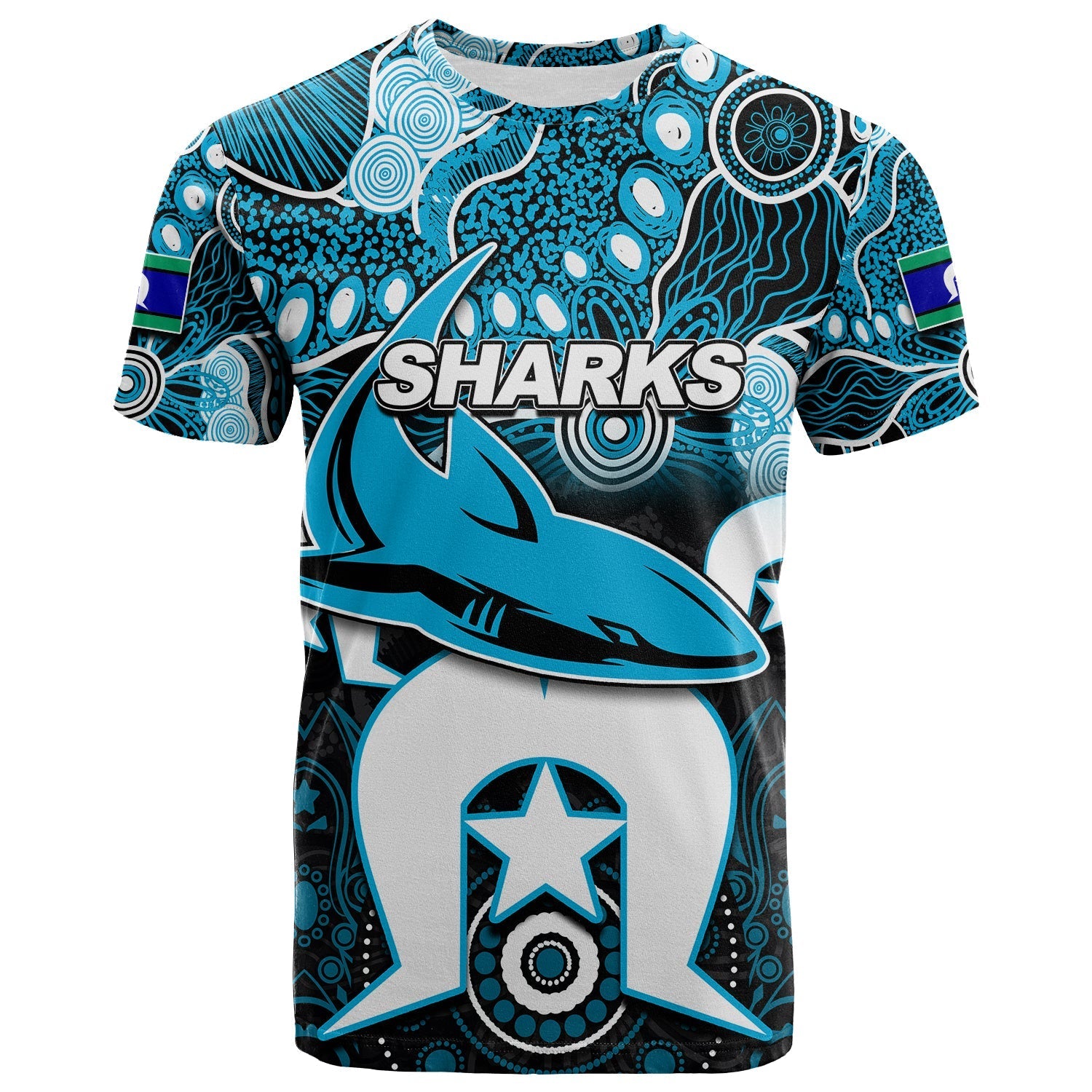 custom-personalisedsharks-torres-strait-islanders-mix-aboriginal-t-shirt