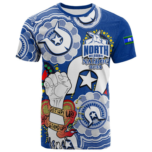 custom-personalised-kangaroos-australian-football-t-shirt-naidoc-week-2022-lets-fight-together