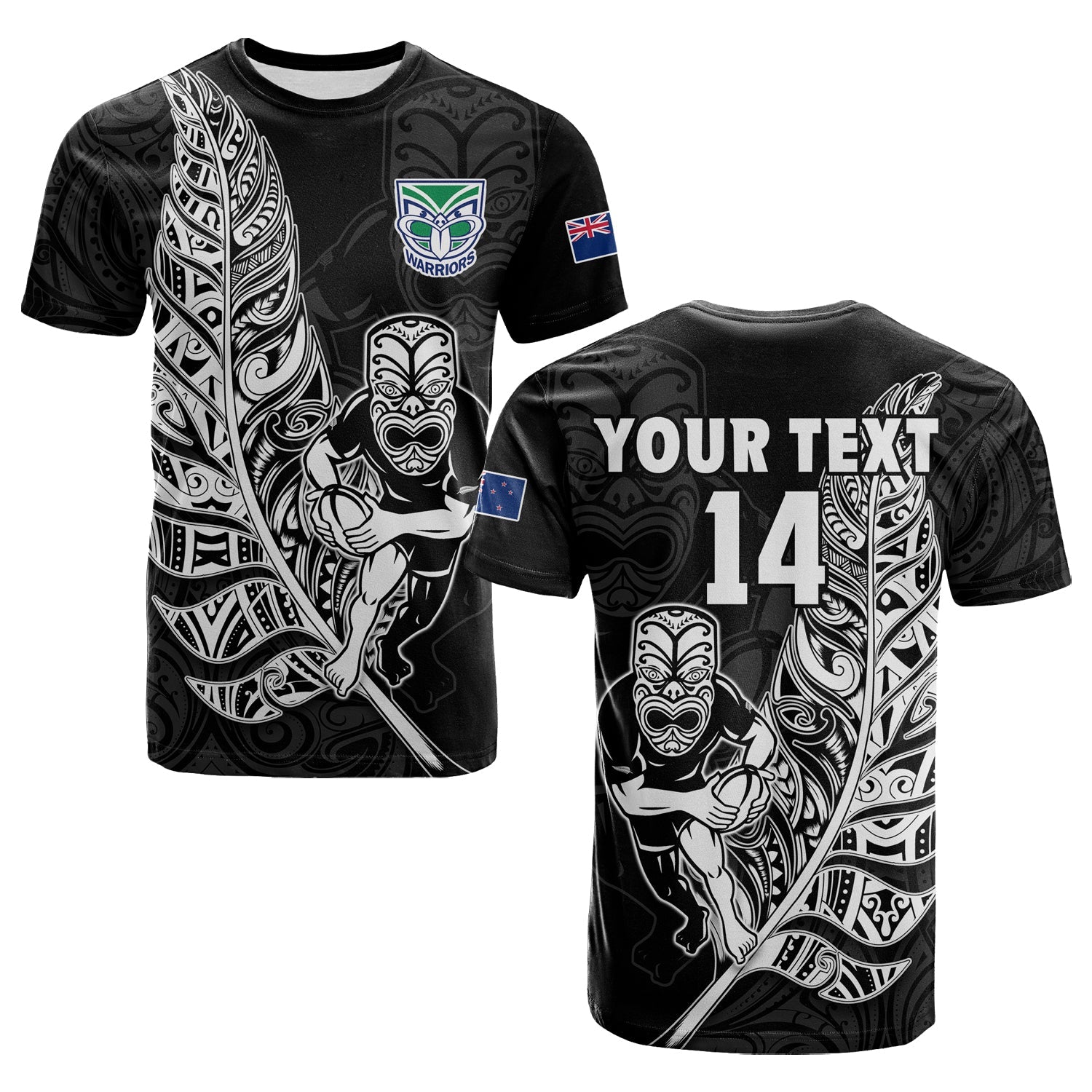 custom-text-and-number-new-zealand-tiki-rugby-t-shirt-nz-warriors-fern-maori-style