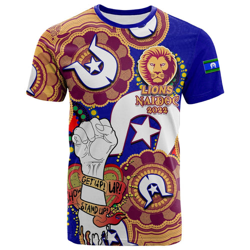 custom-personalised-lions-australian-football-t-shirt-naidoc-week-2022-lets-fight-together