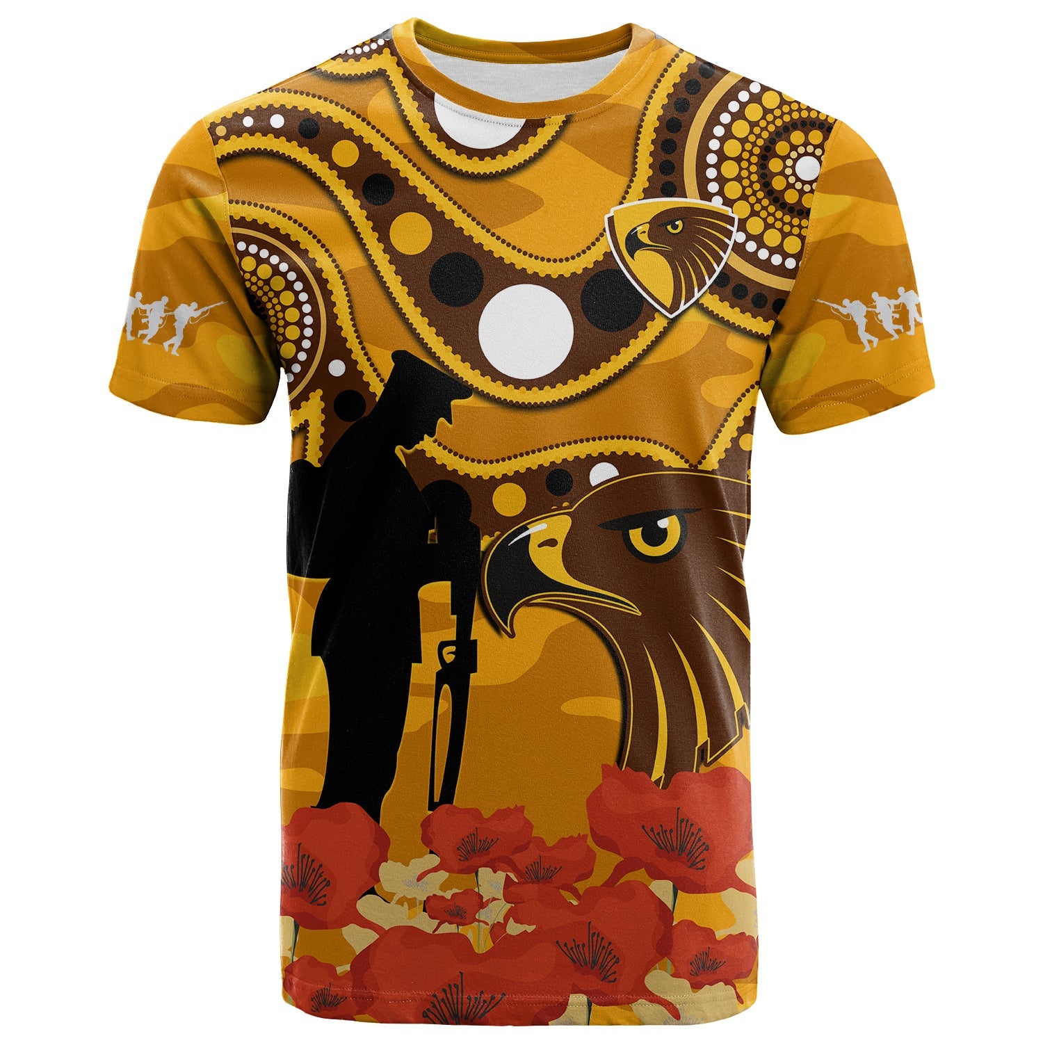 custom-text-and-number-hawks-football-anzac-2023-t-shirt-indigenous-mix-poppy-camouflage