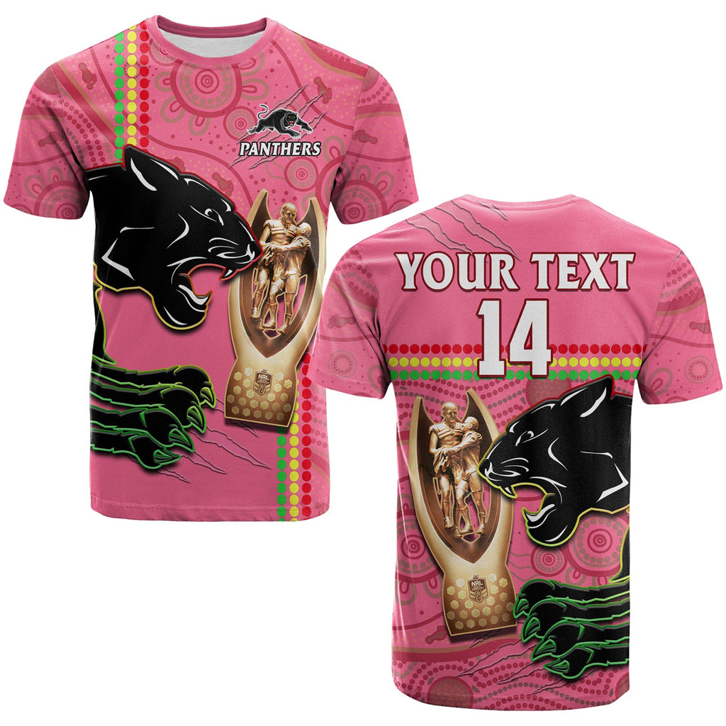 custom-text-and-number-panthers-rugby-t-shirt-the-riff-2022-premiers-aboriginal-pink