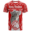 custom-personalised-australian-koala-christmas-vibe-with-aboriginal-dot-painting-style-no1-t-shirt
