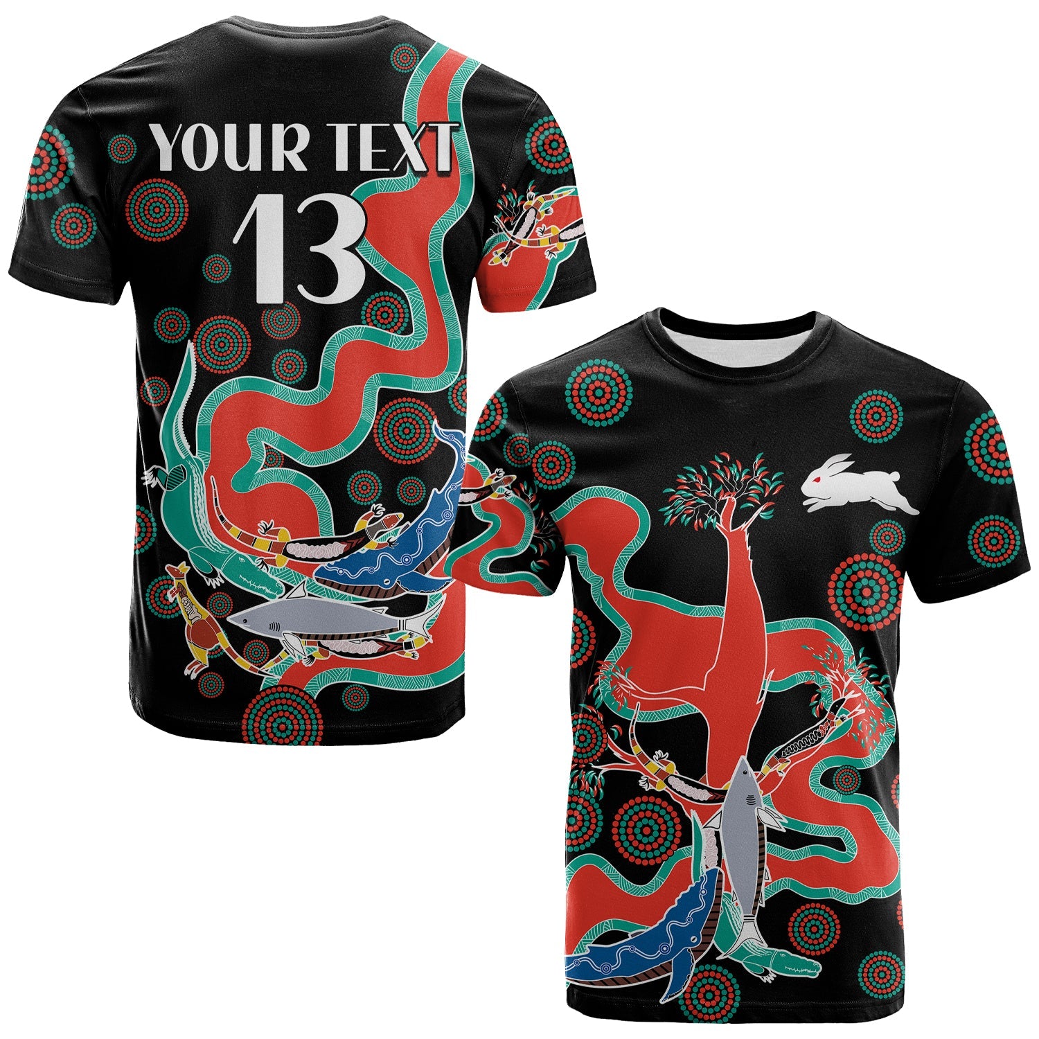 custom-text-and-number-rabbitohs-t-shirt-go-the-bunnies-aboriginal