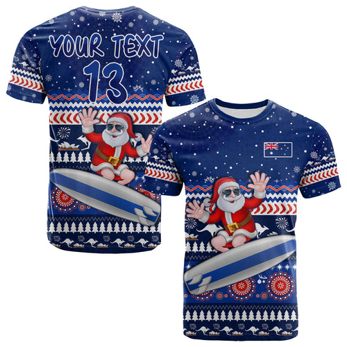 custom-text-and-number-australia-christmas-t-shirt-aussie-aboriginal-santa-claus-is-surfing-with-kangaroo