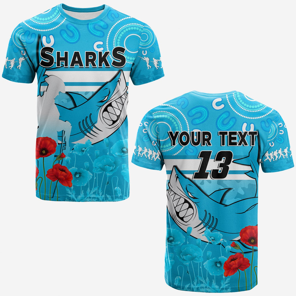custom-text-and-number-sharks-anzac-2022-t-shirt-cronulla-sutherland-lest-we-forget