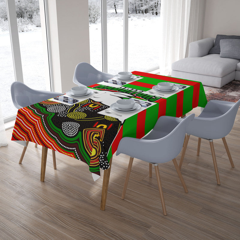 rabbitohs-rugby-tablecloth-aboriginal-basic-style