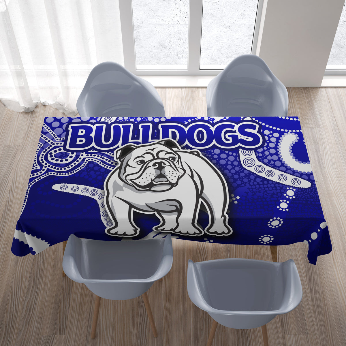 bulldogs-tableccloth-indigenous