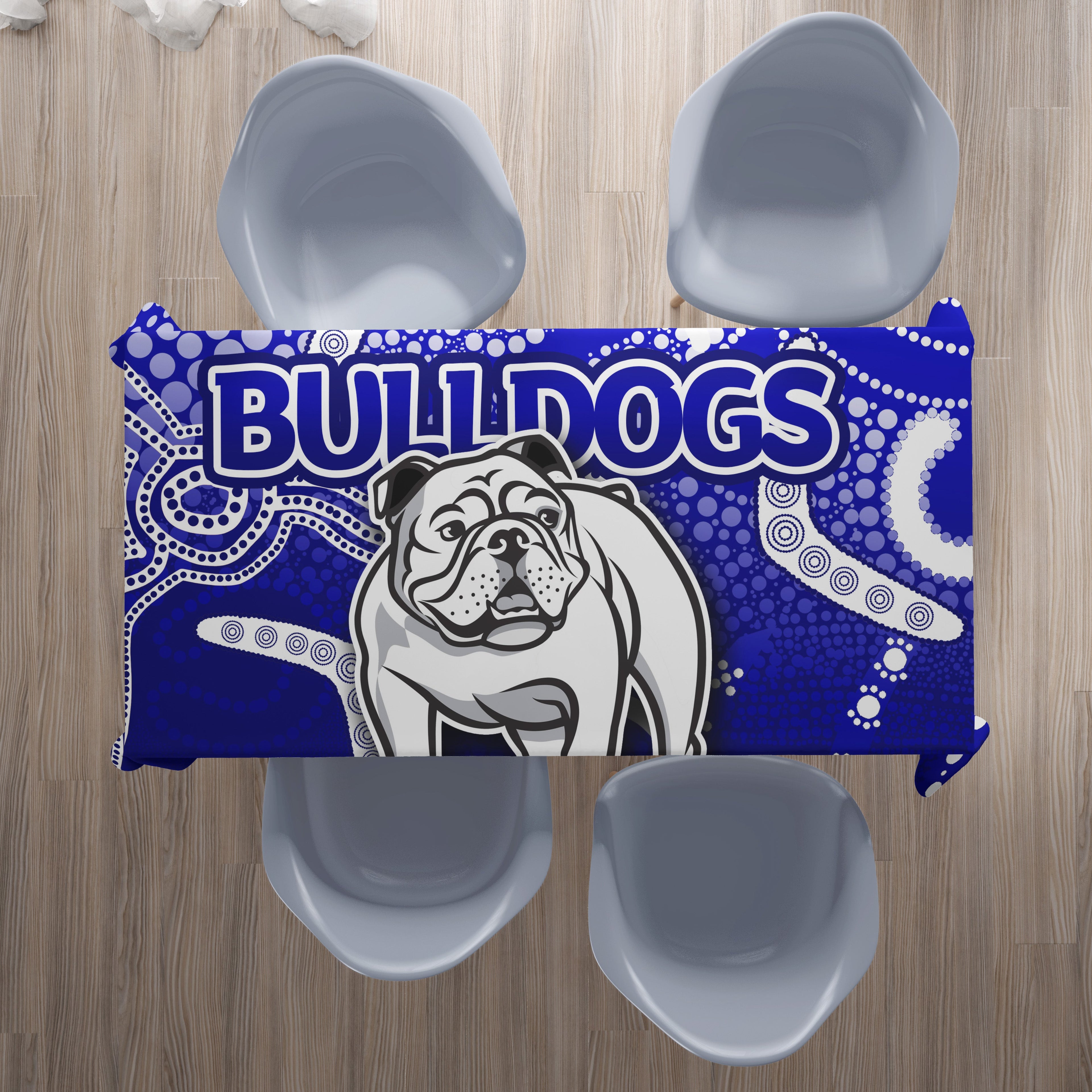 bulldogs-tableccloth-indigenous