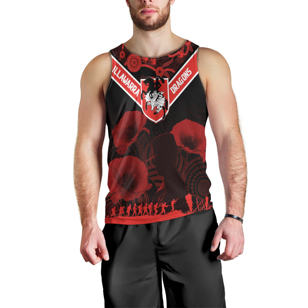 illawarra-dragons-rugby-personalised-men-tank-top-anzac-day-red-poppies