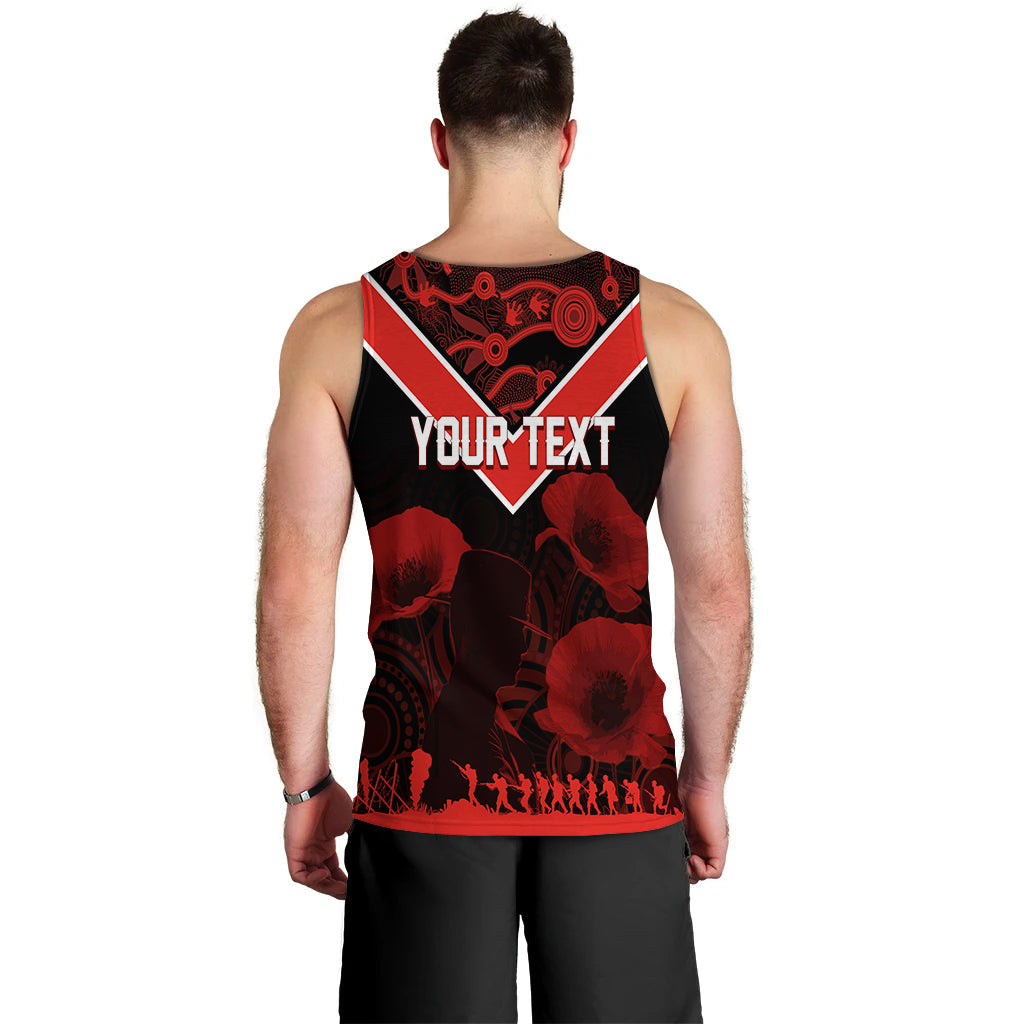illawarra-dragons-rugby-personalised-men-tank-top-anzac-day-red-poppies