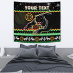 custom-personalised-panthers-christmas-tapestry-aboriginal-pattern-penrith-black-version