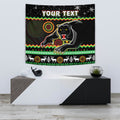 custom-personalised-panthers-christmas-tapestry-aboriginal-pattern-penrith-black-version