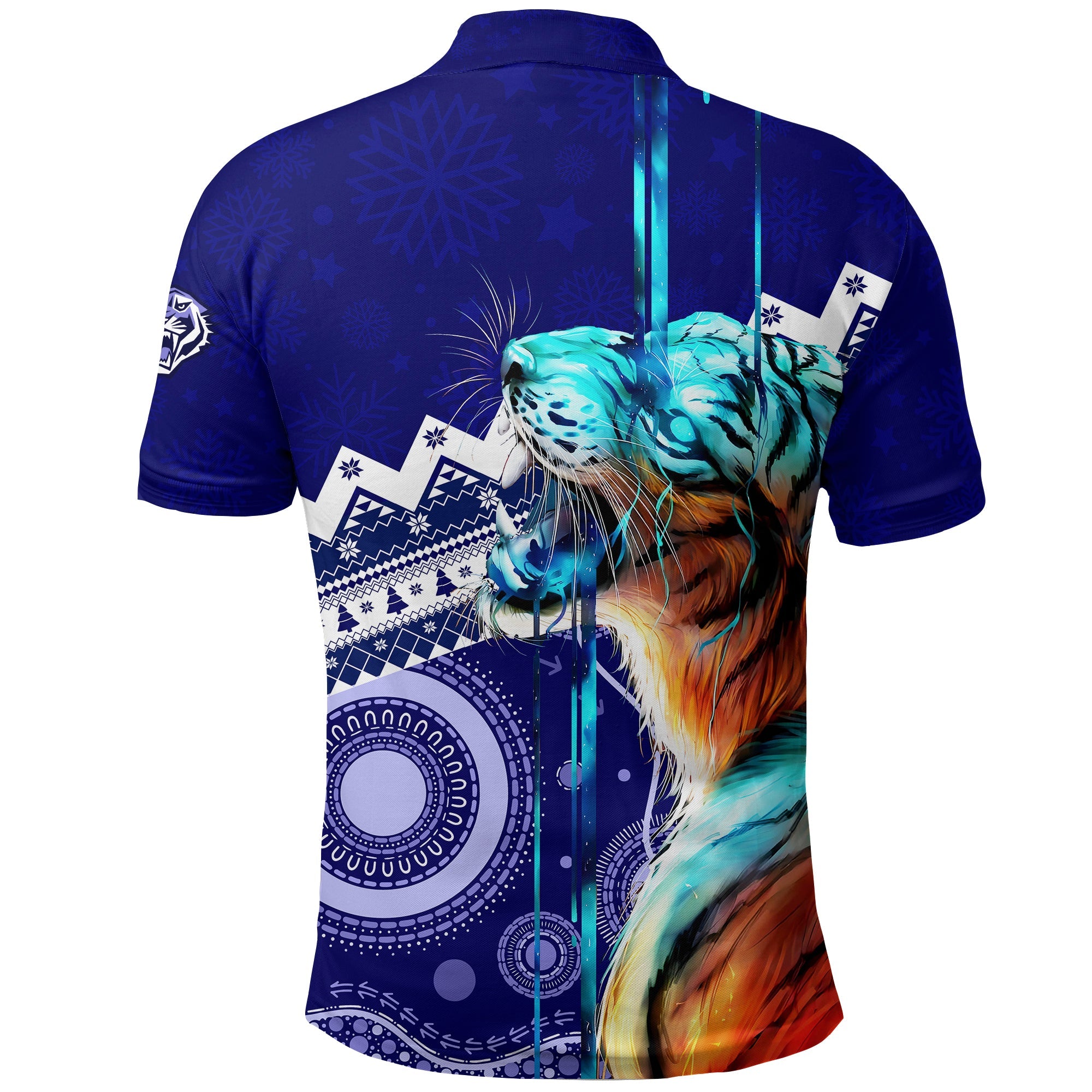 christmas-graphic-tiger-aboriginal-dot-art-polo-shirt