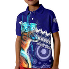 christmas-graphic-tiger-aboriginal-dot-art-kid-polo-shirt-lt7