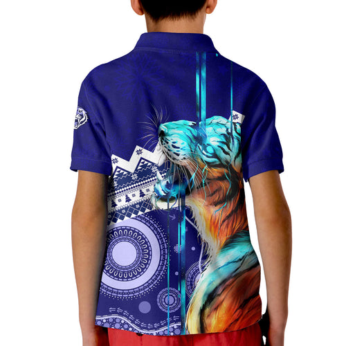christmas-graphic-tiger-aboriginal-dot-art-kid-polo-shirt-lt7