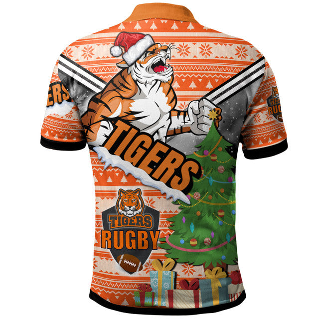 tigers-rugby-polo-shirt-custom-christmas-tree-tigers-rugby-ball-polo-shirt