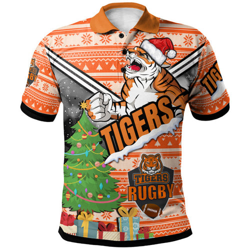 tigers-rugby-polo-shirt-custom-christmas-tree-tigers-rugby-ball-polo-shirt