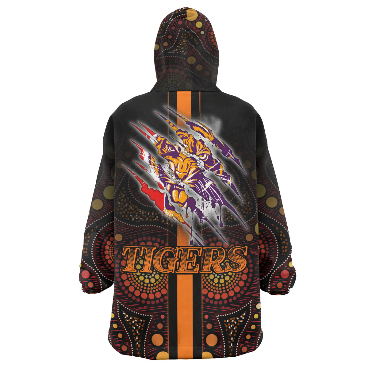 tigers-rugby-snug-hoodie-custom-tigers-claw-aboriginal-indigenous-sport-style-oodie-blanket
