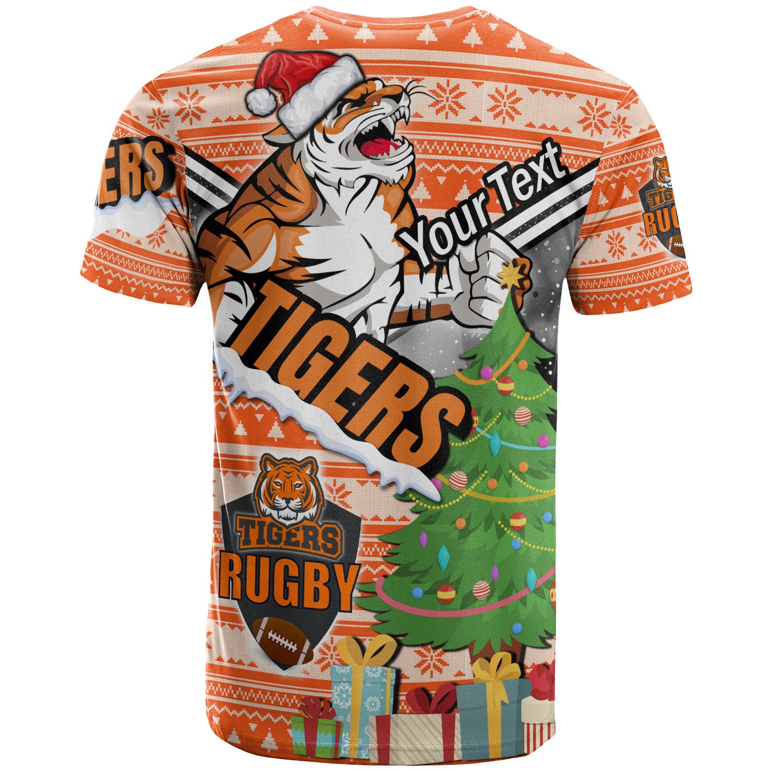 tigers-rugby-t-shirt-custom-christmas-tree-tigers-rugby-ball-t-shirt