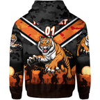 (Custom Personalised) Wests Tigers ANZAC 2022 Zip Up And Pullover Hoodie Simple Style LT8