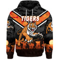 (Custom Personalised) Wests Tigers ANZAC 2022 Zip Up And Pullover Hoodie Simple Style LT8