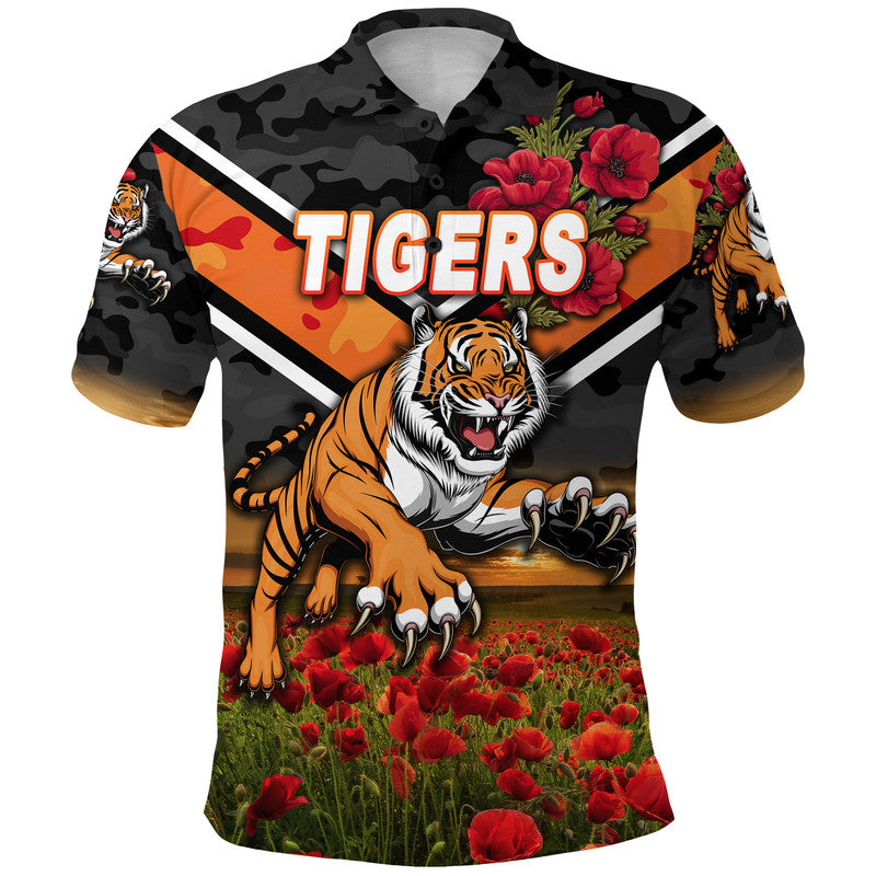 custom-personalised-wests-tigers-anzac-2022-polo-shirt-poppy-flowers-vibes