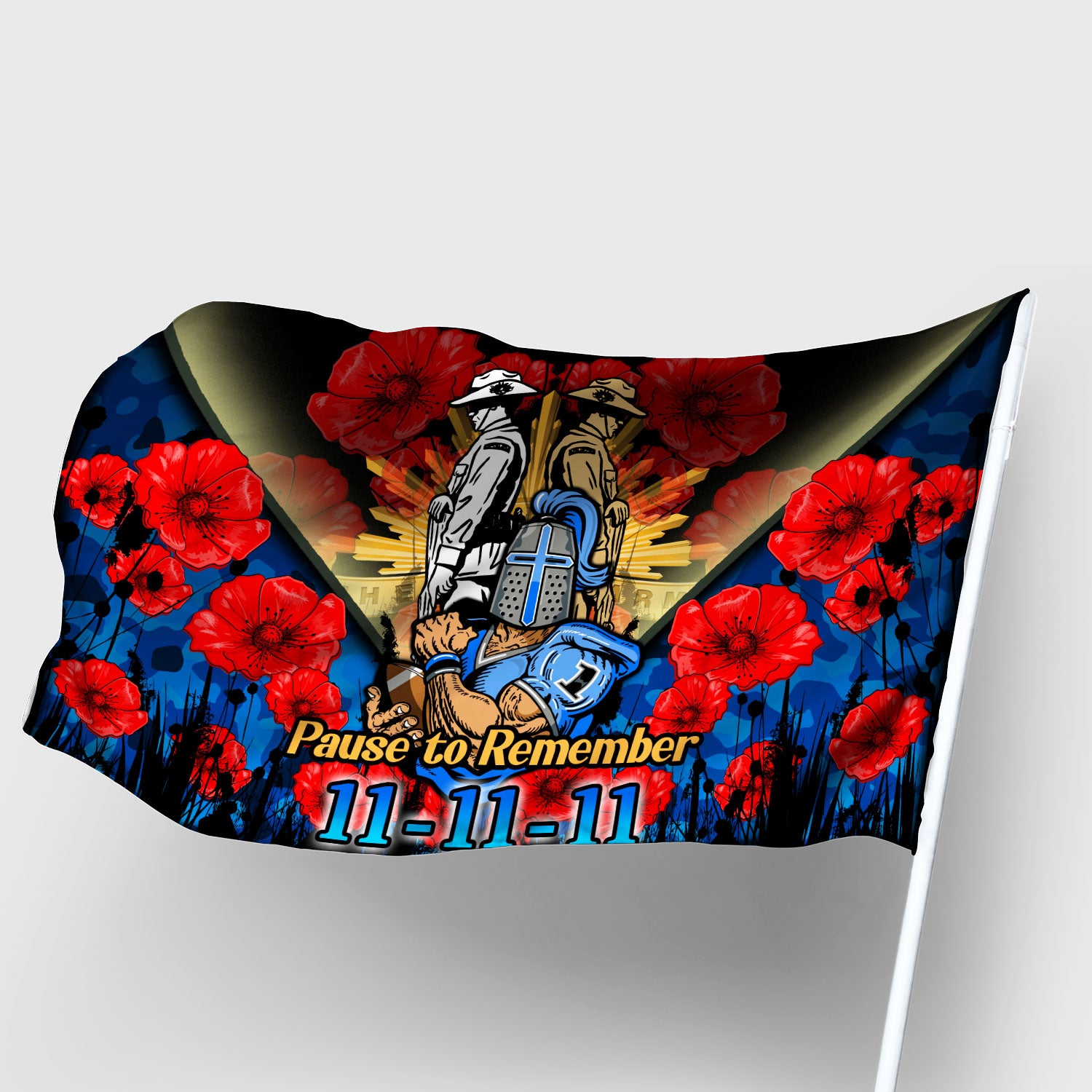 titans-rugby-flag-remembrance-day-pause-to-remember-flag