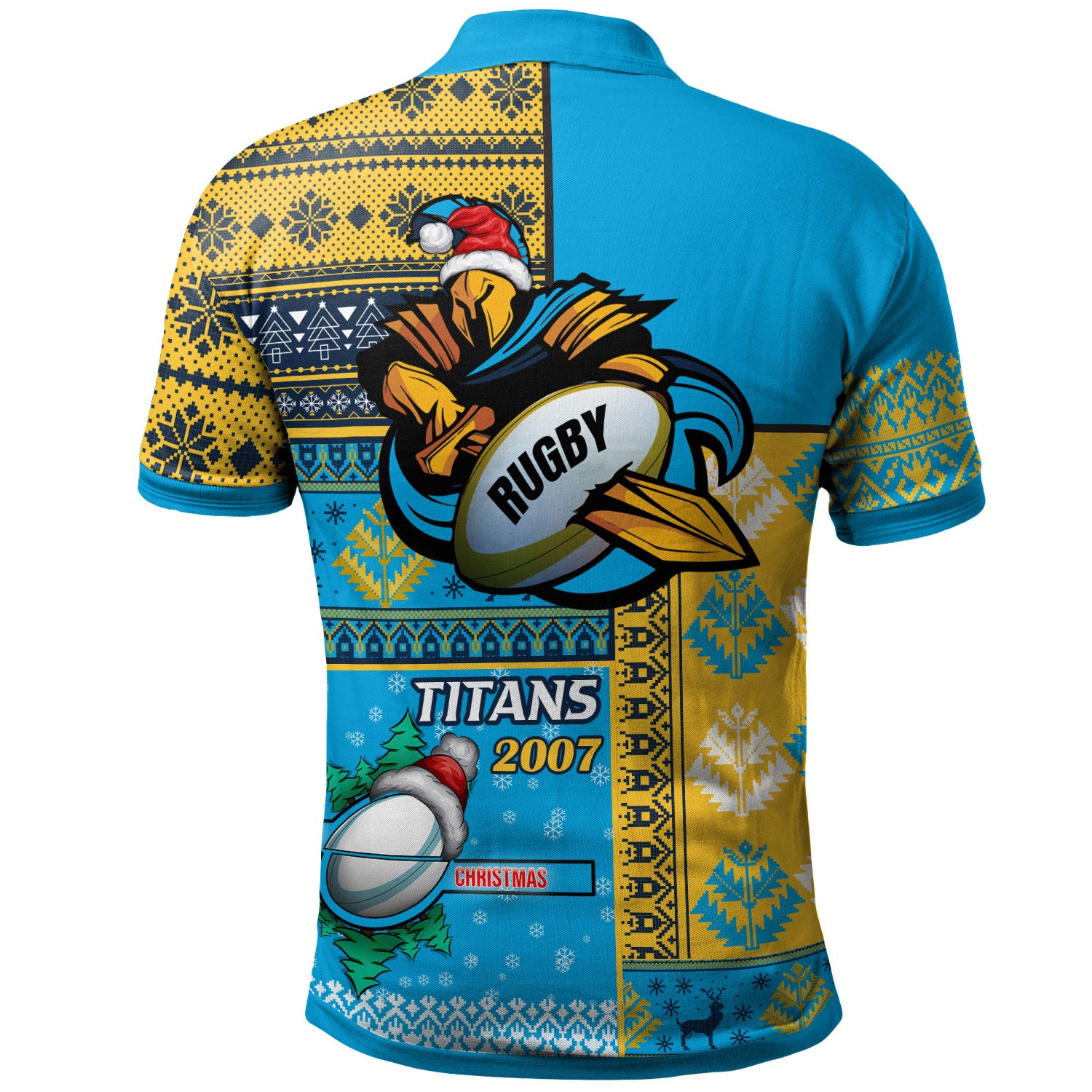 titans-rugby-polo-shirt-custom-christmas-snowflakes-titans-mascot-polo-shirt