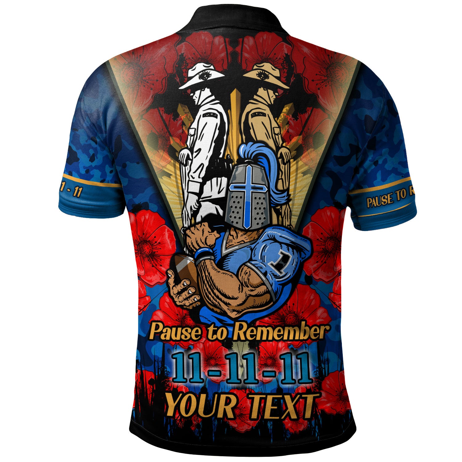 titans-rugby-polo-shirt-custom-remembrance-day-pause-to-remember-polo-shirt