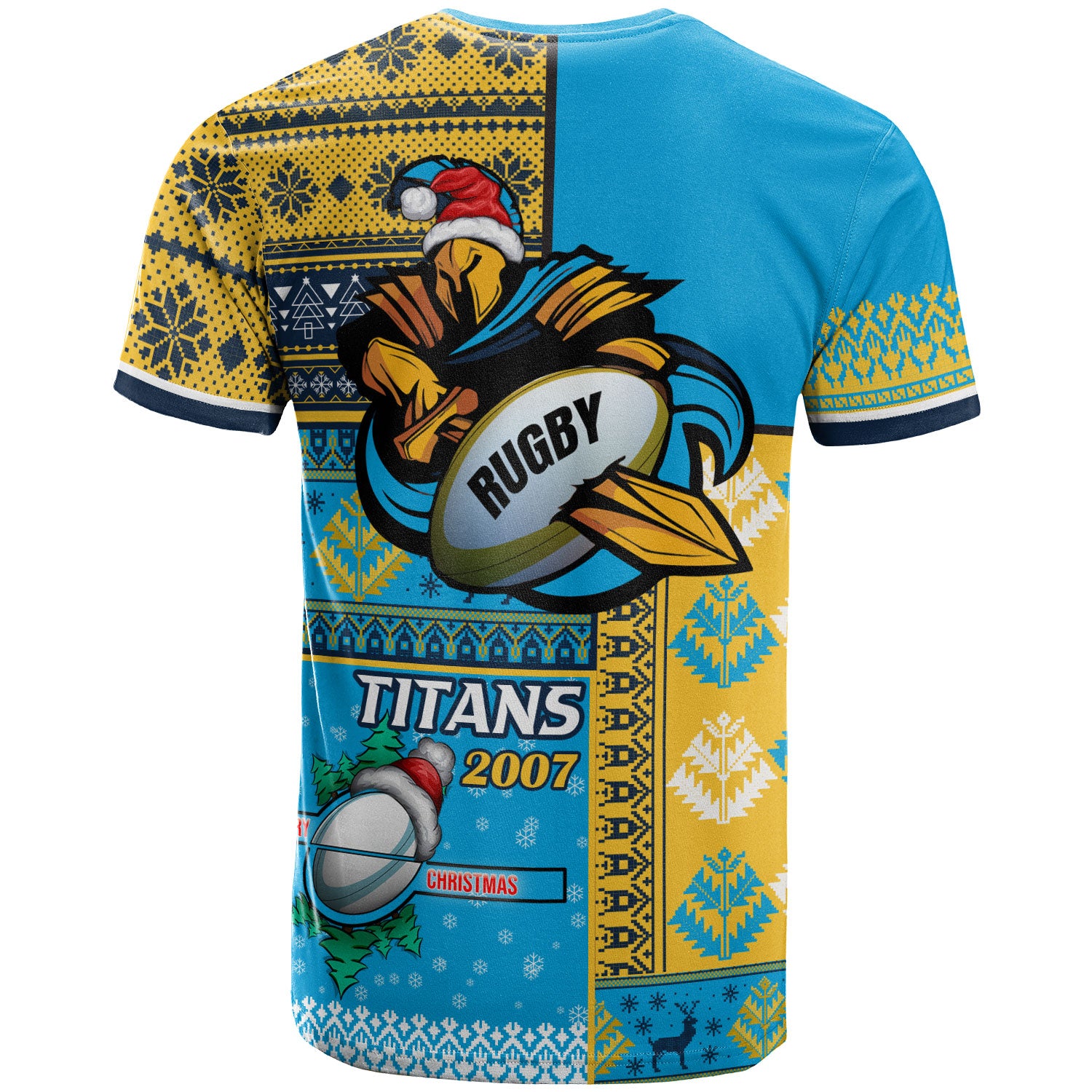 titans-rugby-t-shirt-custom-christmas-snowflakes-titans-mascot-t-shirt
