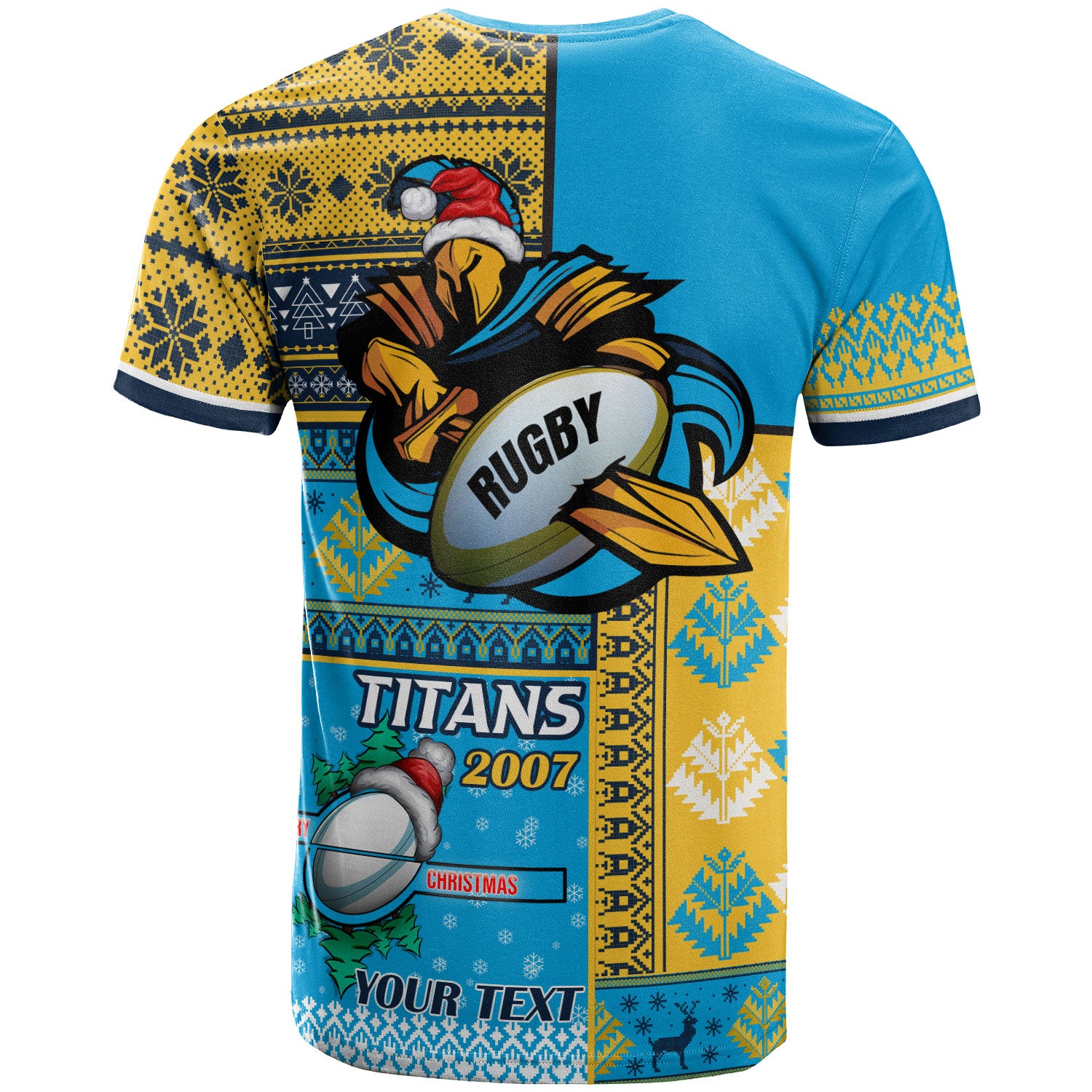 titans-rugby-t-shirt-custom-christmas-snowflakes-titans-mascot-t-shirt