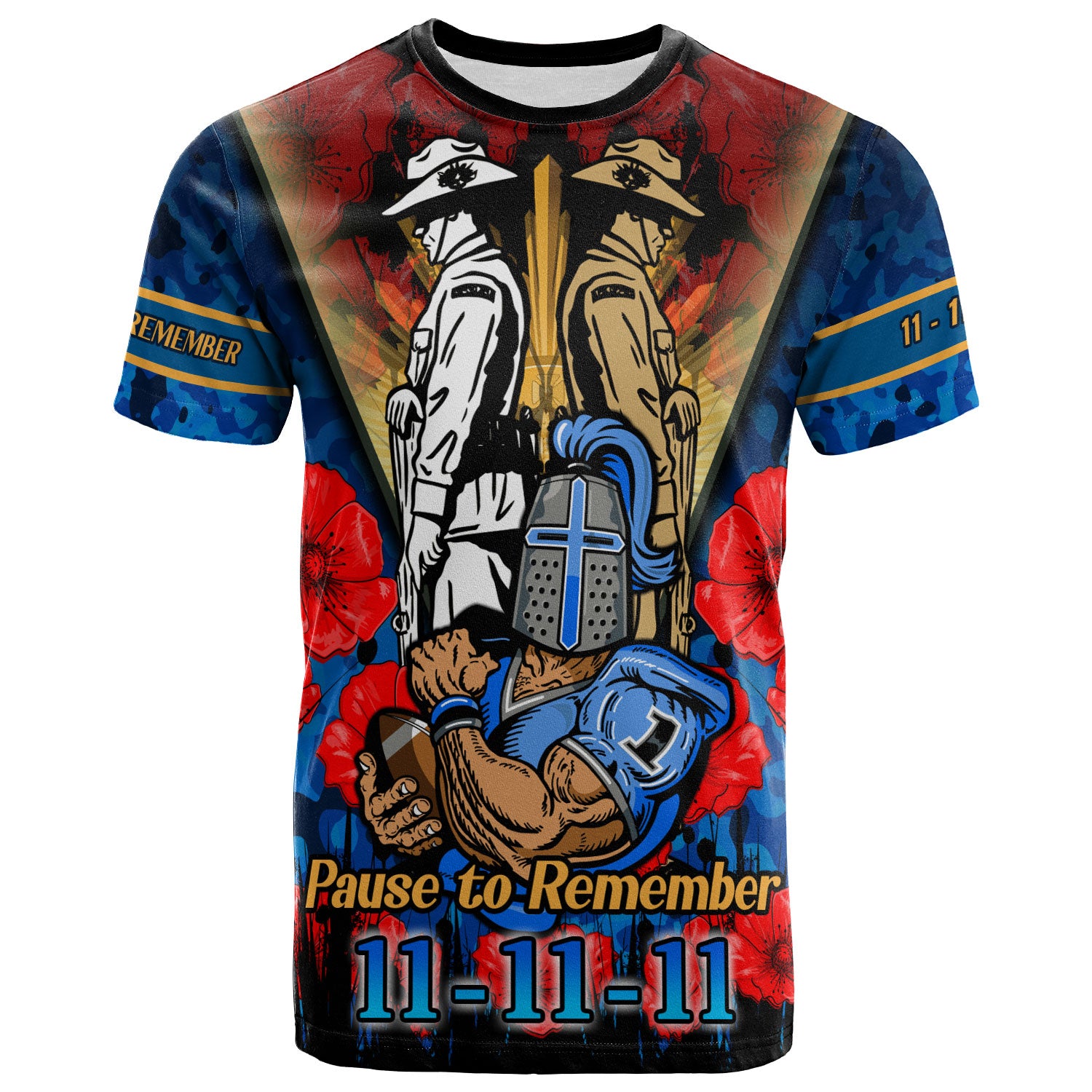 titans-rugby-t-shirt-custom-remembrance-day-pause-to-remember-t-shirt