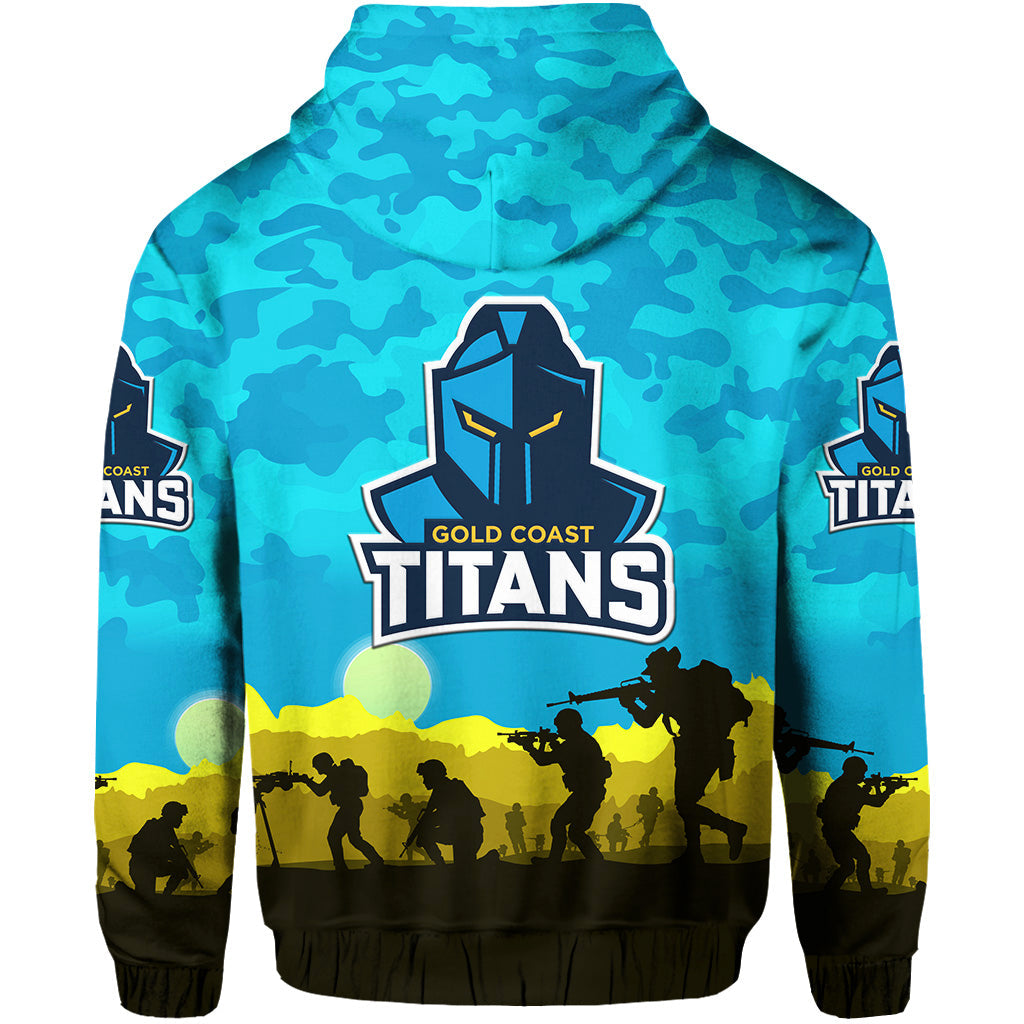Gold Coast Titans ANZAC 2022 Hoodie/ Zip Hoodie Simple Style LT8