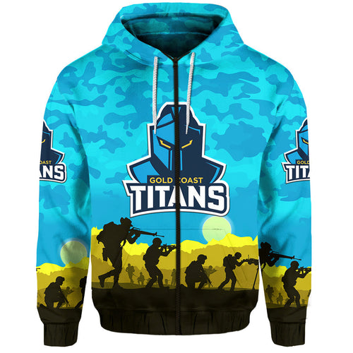 Gold Coast Titans ANZAC 2022 Hoodie/ Zip Hoodie Simple Style LT8