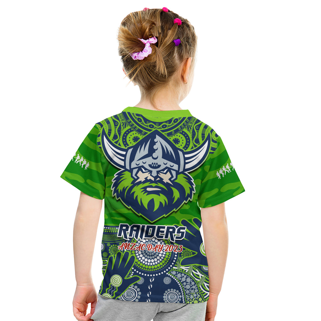 Raiders Rugby ANZAC 2023 T Shirt Dots Poppy Mix Camouflage Lest We Forget LT14