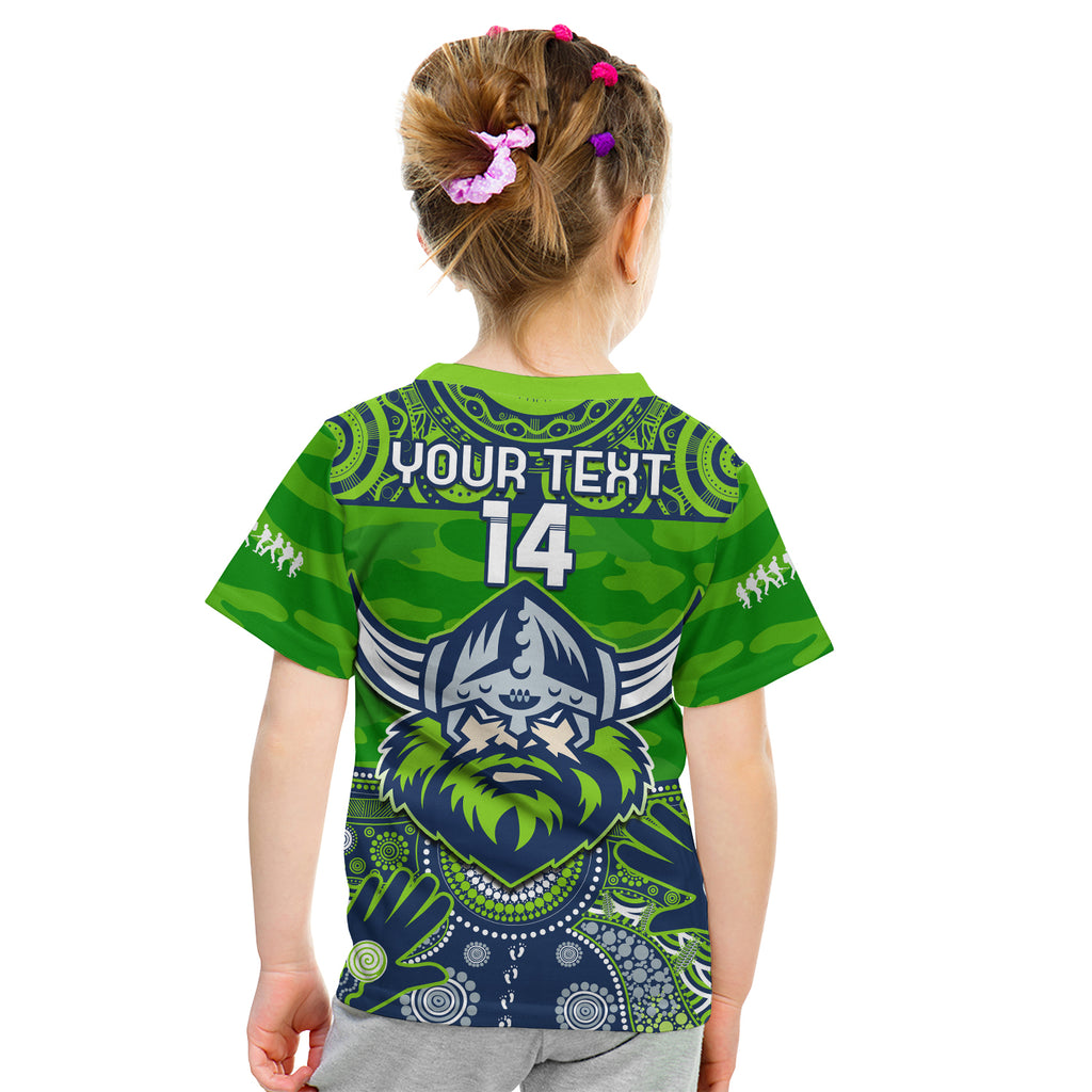 (Custom Text And Number) Raiders Rugby ANZAC 2023 T Shirt Dots Poppy Mix Camouflage Lest We Forget LT14