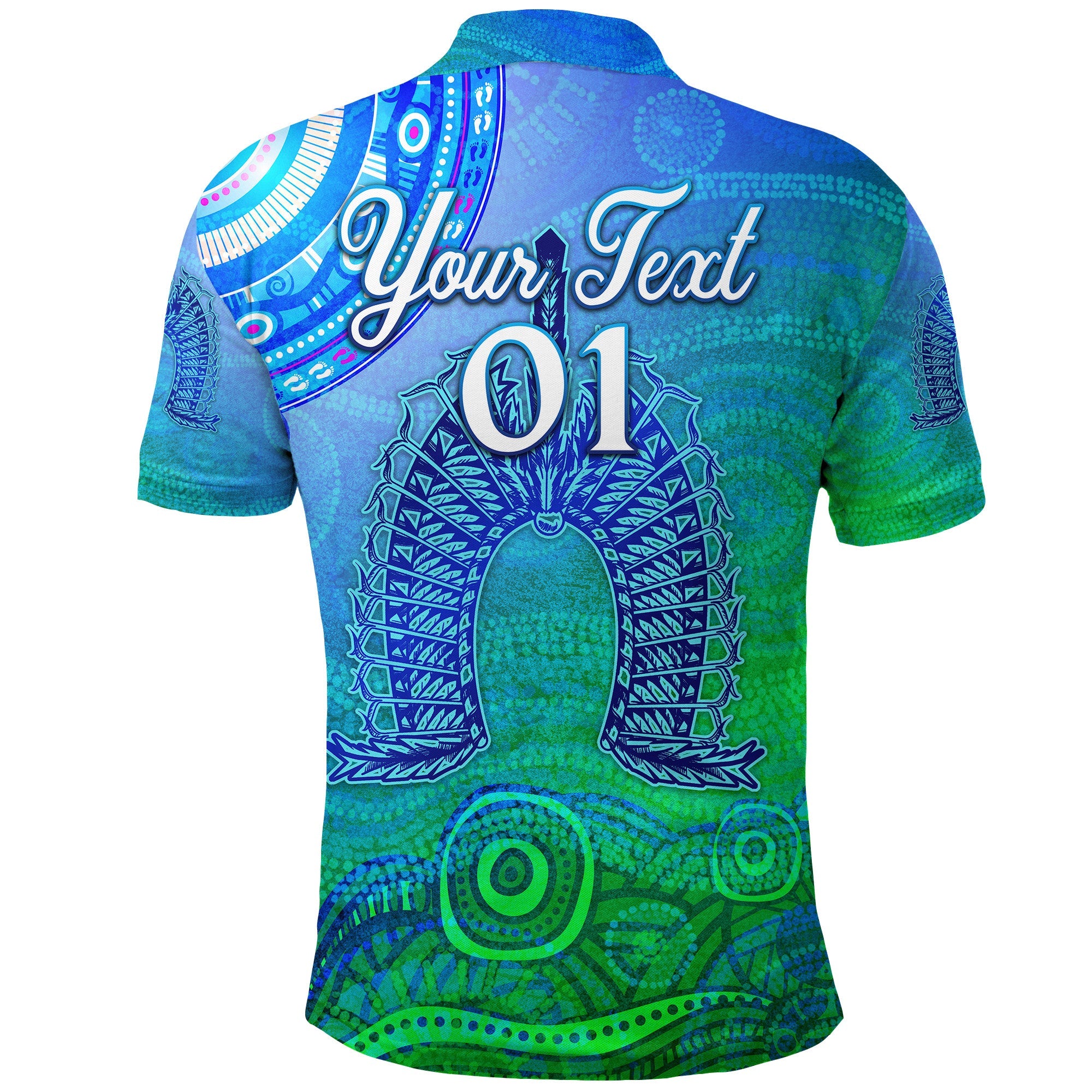custom-personalised-aboriginal-torres-strait-islands-polo-shirt-wave-vibes