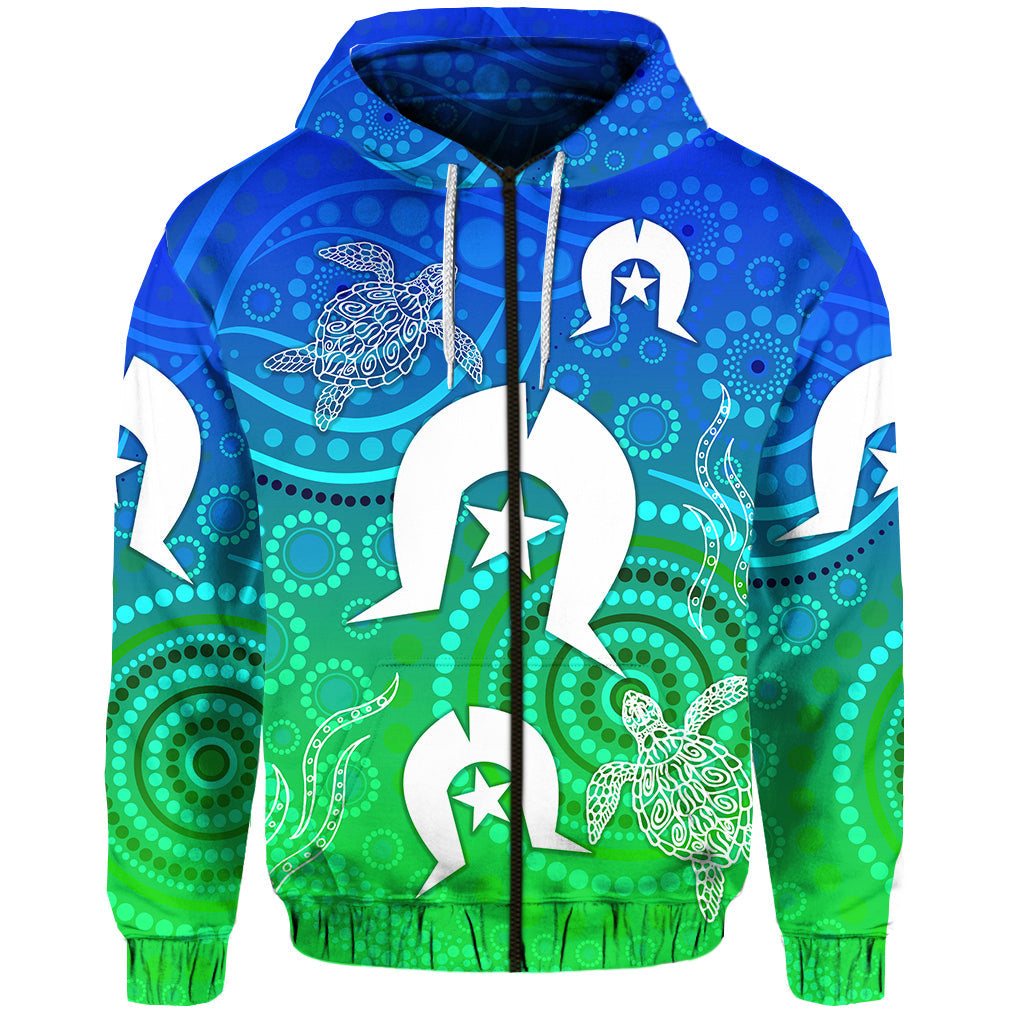 custom-personalised-aboriginal-torres-strait-islands-zip-hoodie-simple-style