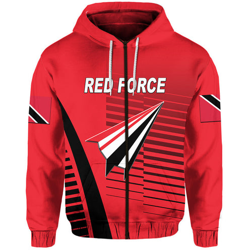 custom-personalised-trinidad-and-tobago-cricket-red-force-zip-up-and-pullover-hoodie-simple-style
