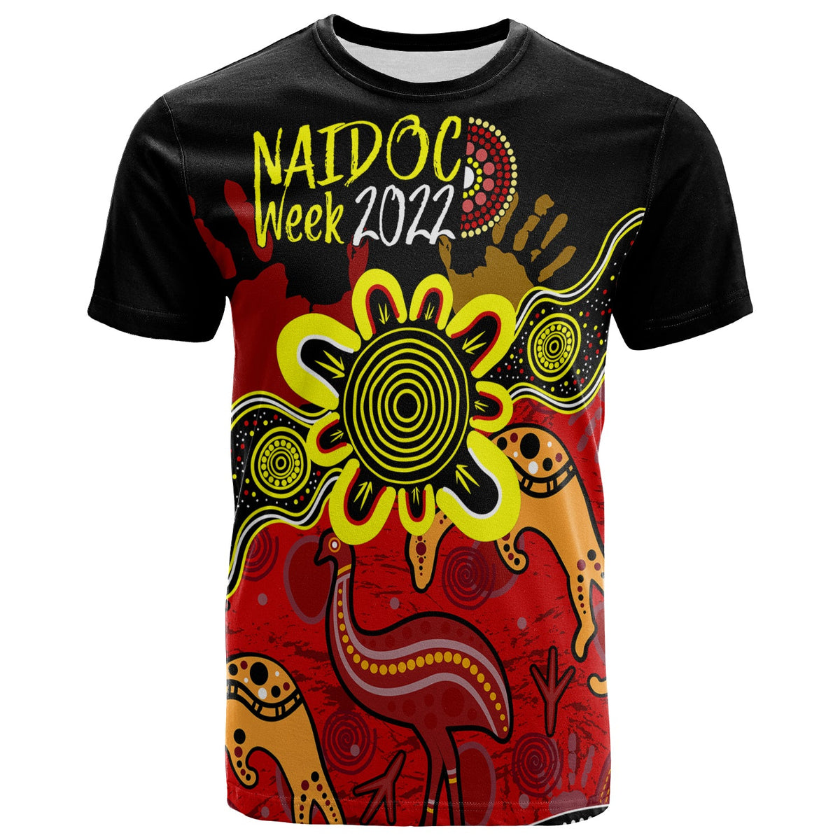 indigenous-naidoc-week-2022-t-shirt-kangaroo-and-emu-birds