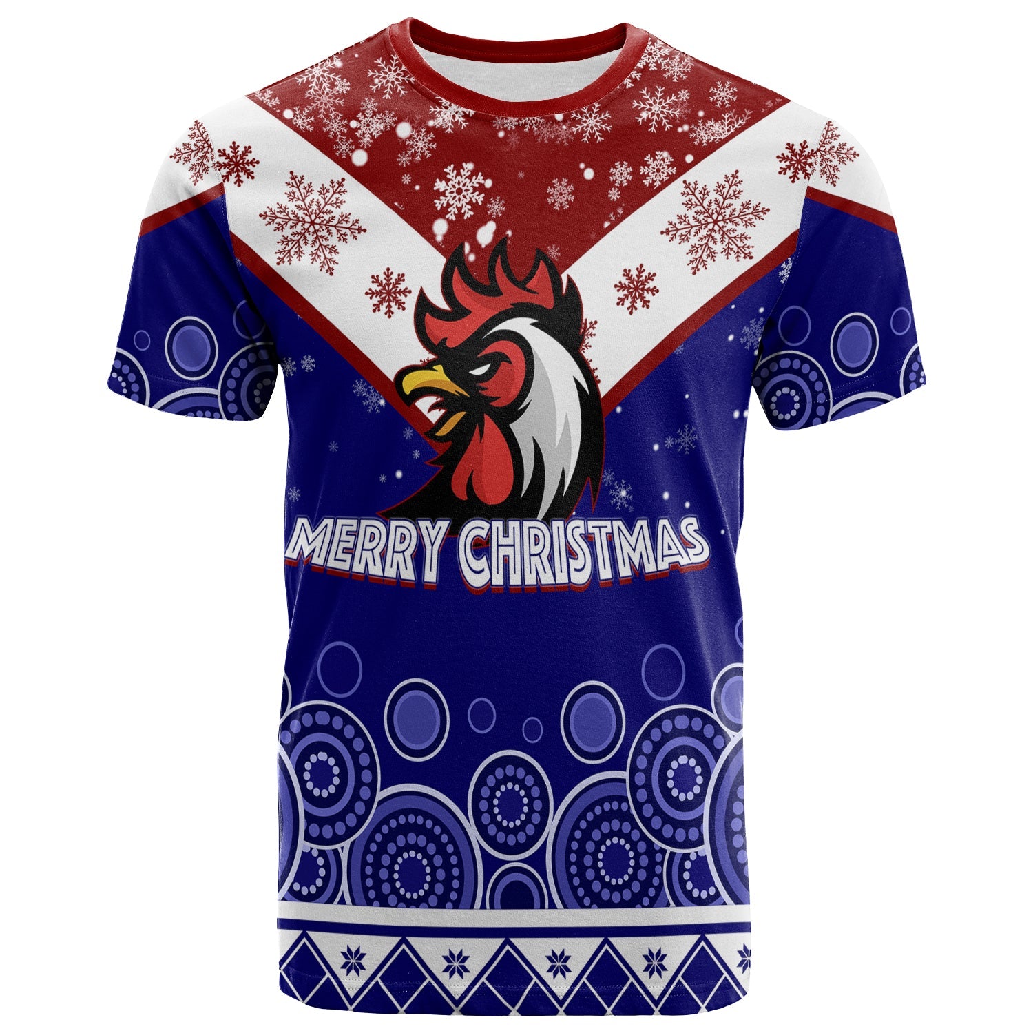 aboriginal-art-chooks-tricolor-merry-christmas-t-shirt