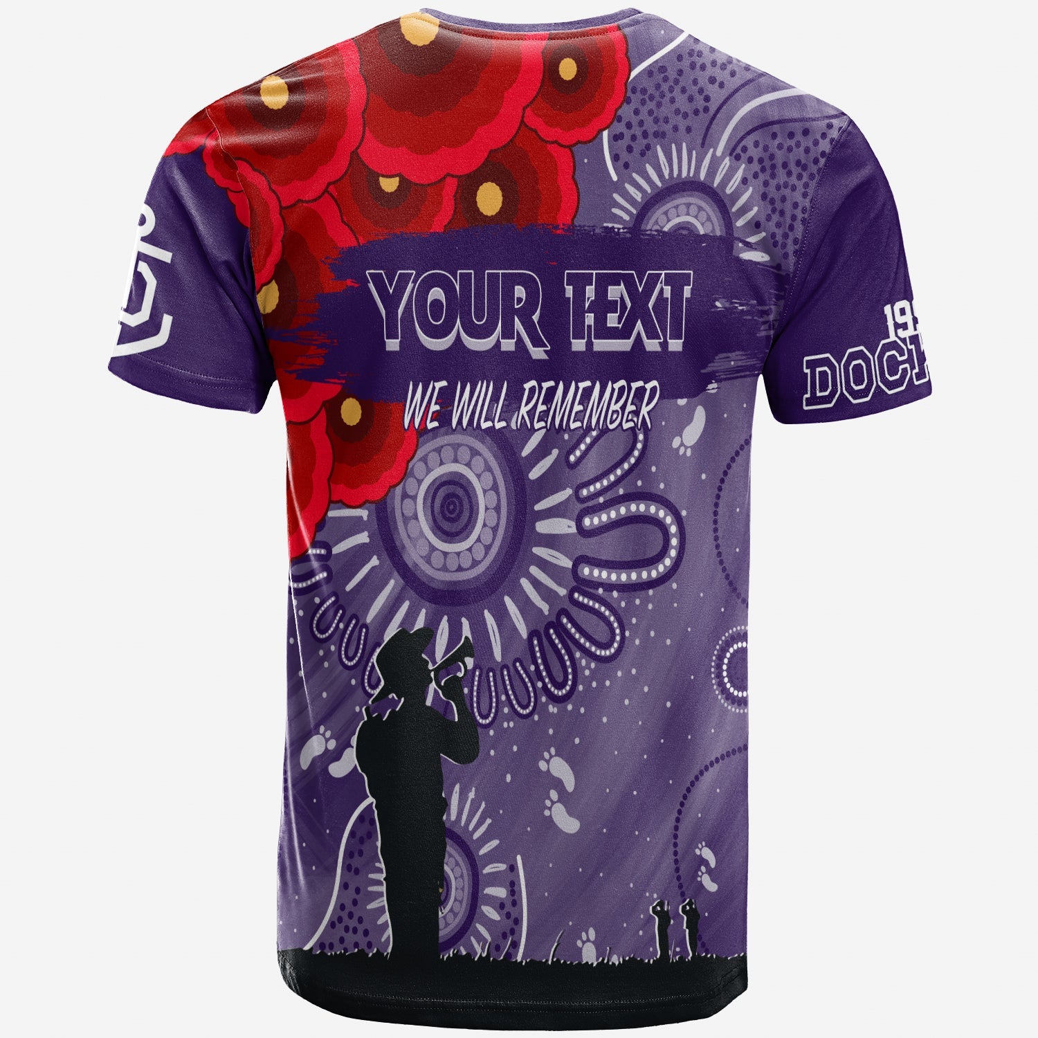custom-personalised-freo-dockers-indigenous-anzac-day-t-shirt-we-will-remember