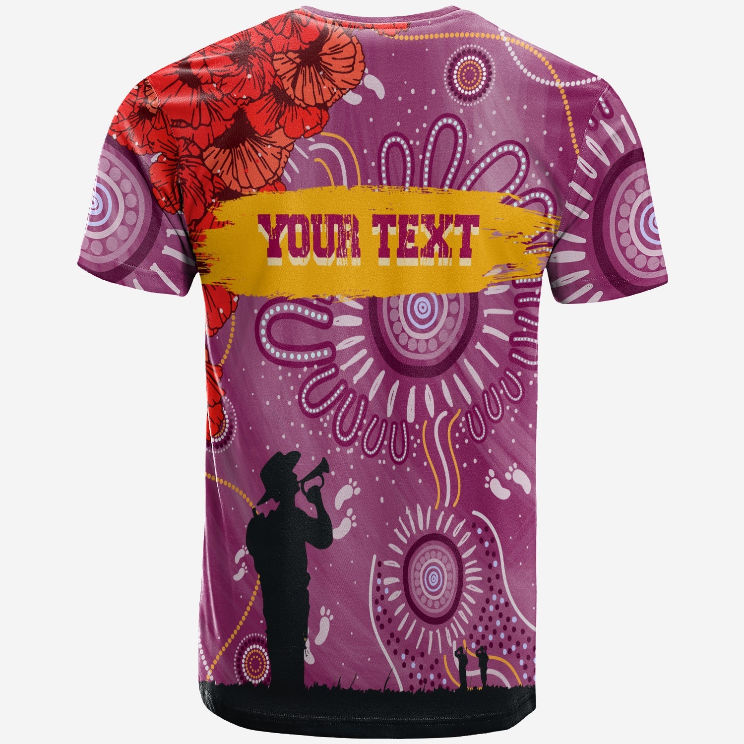 custom-personalised-brisbane-lions-indigenous-anzac-day-t-shirt-we-will-remember